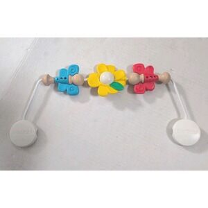 BABYBJORN Wooden Toy Bar Toybar for Bouncer  Baby Bjorn Flying Friends Colorful